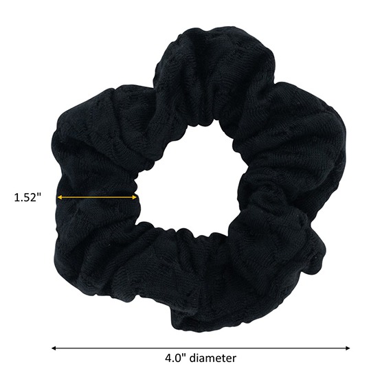 The Original Scrunchie® Mixed Texture Black 8pk (1)