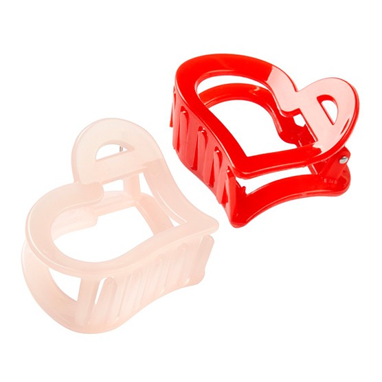 Unbreakable Heart Claw Clips 2pk image number 1.0